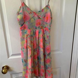 PASTEL floral Summer Dress SZ S